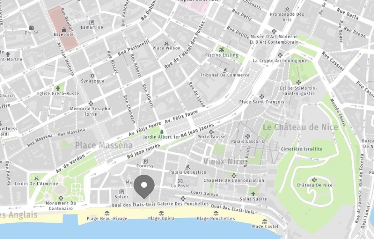 Aparthotel Riviera - Balcon Des Etats Unis - Old Town Promenade Des Anglais Nizza Exterior foto